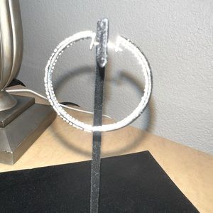 Diamond hoop only 1 in 10k white gold.